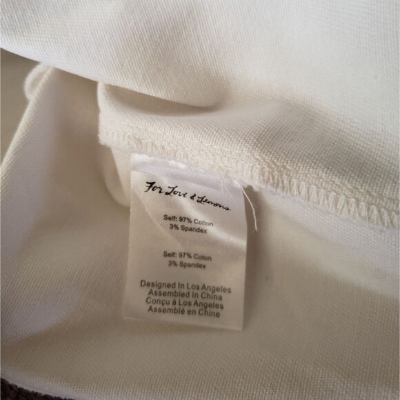 For Love And Lemons Cropped Cotton/Spandex Cropped Top Blouse Women's Small - Picture 9 of 10